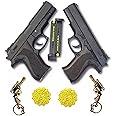 RZA 2 PUBG Gun P 729 for Kids and Darts with 100 bb Bullets 6 mm and 2 Gun Key Chain Guns & Darts