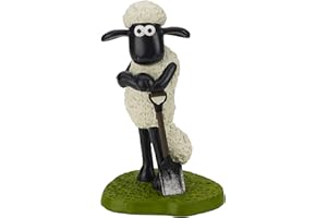 La Hacienda Aardman, Shaun The Sheep with Spade Garden Décor Ornament, Mixed