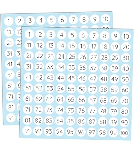36 Adesivi Rotondi Con Numeri - Per Scuola, Casa E Ufficio - Foto 9