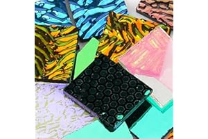 MUCOFEI 3 bolsas de vidrio dicroico fusible COE90 para horno microondas