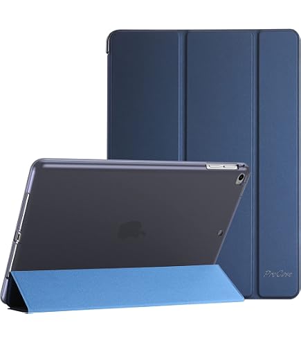 Case For IPad 9.7 2018 2017/iPad Pro 9.7/iPad Air 1 2, Dual Layer Shockproof Heavy Duty Rugged Hybrid Kickstand Protective Cover With Shoulder Strap & Pencil Holder, Sky Blue