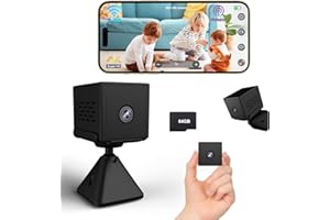 Bextgoo Spy Camera, 4K HD Mini Camera for Home Security, WiFi/No WiFi Security Camera with 64GB TF Card, 2000mAh Large Battery, 150° Wide View, Mini Camera Spy for Indoor or Outdoor Use