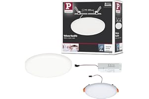 Paulmann 92391 Panel LED, oprawa wpuszczana Veluna VariFit, IP44 125mm okrągła, w kompl. oprawa sufitowa 1x8,5 W satynowa tworzywo sztuczne 4000 K