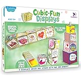 Toykraft: Card Making Kit, Arts and Crafts, Activity Kit for Kids Aged 7 Years to Adults - Cubic Fun Displays,Paper, Multicolor