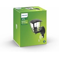 Konstsmide Wandleuchte 7093-750 - Außenleuchte Schwarz, Klare Glasabdeckung, 1x E27 Max. 60W, IP23
