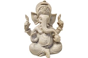 PIGPIGFLY Ornamento de la Estatua del Dios Indio,Figuras Decorativas,Decoraciones de Oficina, Sala de Estar Decorativa Moderna para Poner, Escultura Abstracta Poliresina, Idea de Regalo(Blanco)