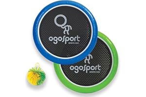 Schildkröt Ogo Sport Set, 2 miękkie płyty Ogo (Ø 29 cm) z elastyczną siatką, 1 piłka Ogo, różne kolory, popularny klasyk do gier, w kartonie wraz z instrukcją gry