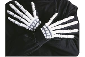 W WIDMANN MILANO PARTY FASHION W WIDMANN Guantes Esqueleto 3D Fosforescente adultos - One Size