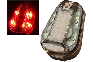 WISEONUS Luces tácticas Impermeables para Casco Accesorios para Casco de Airsoft luz de señal estroboscópica lámpara LED de Caza