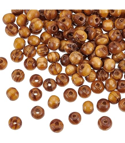 PATIKIL 20 mm natuurlijke houten kralen, 50 stuks