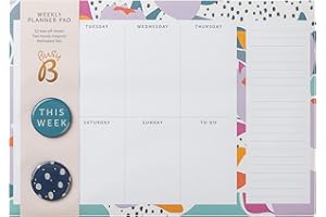 BUSYB Busy B - Blocco pianificatore settimanale con 52 fogli a strappo