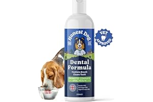 THE HONEST DOG CO Dog Dental Formula for Water - Dog Breath Freshener in Water - Vet Formulated Dog Mouthwash - Pet Plaque Remover - Easy Daily Use Formula - Dog Teeth Cleaning Products by Honest Dog Co
