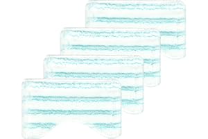 GFRED 4 Piezas Fundas de repuesto para Bath Cleaner Microfibra Compatible Con Leifheit Mopa de baño Limpiador Bath Cleaner Micro Duo Accesorios de repuesto Adecuado para la limpieza de baldosas