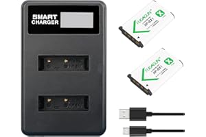 FUGASUN 2 pz 1350 mAh NP-BX1 NPBX1 Batteria con caricabatteria LCD per Cyber-Shot DSC-RX100, DSC-RX100 II, DSC-RX100M II, DSC-RX100 III, DSC-RX100 IV, DSC-RX100 V/VII, ZV-1