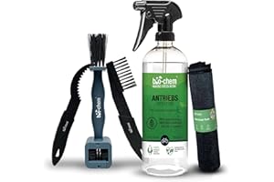 bio-chem Kettenreiniger Fahrrad flüssig - Antriebsentfetter - 750 ml inklusive Tuch und 3 Reinigungbürsten - Für die material