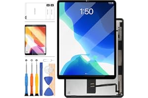 LADYSON Schermo di Ricambio per iPad PRO 12.9 3rd Gen(2018) A2014 A1895 A1876 Display LCD Sensore Touch Digitizer Vetro Kit Lente Pannello Incluso Vetro Temperato con Strumenti (Nebbia Nero)