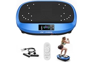 FLYBIRD 2025 Vibration Plate,120 Intensity Levels/5 Programs for Lymphatic Drainage,150KG Weight Capacity,Quiet Vibrating Plate Exercise Machine,with 2 Resistance Bands,Exercise Equipment for Home Use