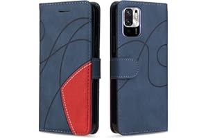 KKEIKO Funda para Xiaomi Redmi Note 10 5G / Xiaomi Poco M3 Pro 5G / Redmi Note 10T, Billetera Carcasa de PU Cuero, Anti Golpes Magnético Funda con Stand Function para Xiaomi Redmi Note 10 5G, Azul