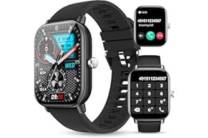 WalkerFit Montre Connectée Homme: Bracelet de Remise en Forme 2 Pouces, Bracelet pour Moniteur de fréquence Cardiaque, Montre de Sport, étanche IP67, Tracker d'activité Android