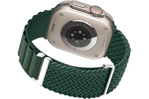 TOPSIC Alpine Loop Watch Ultra pasek 49 mm, 45 mm, 44 mm, 42 mm, sportowy, podwójny, tekstylny, rozciągliwy, nylonowy, tytanowy, z haczykiem G, pasek do iWatch Series Ultra 8, 7, 6, 5, 4, 3, 2, 1, SE,
