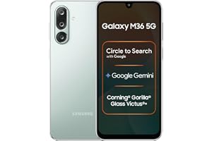 Samsung Galaxy M36 5G Mobile (Serene Green, 6GB RAM, 128GB Storage) | Google Gemini| Gorilla Glass Victus+ | 7.7mm | AI Enhan