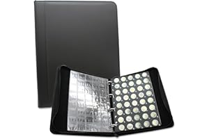 DOJA Barcelona | Album Monete 2 Euro da 480 Tasche | Raccoglitore Monete per Collezionare 2 Euro Commemorativi | 33x27x5cm | Portamonete Numismatica da Collezione 2 Euro di Pelle PU con Cerniera