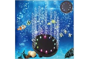 LONDAFISH Luci LED per acquari, luci a bolle, luci LED per acquari colorate e impermeabili, luci LED per acquari per la decorazione dell'acquario.