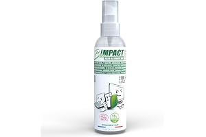 BIOIMPACT Skärmrengöringsspray biologisk, 250 ml, rengöringsmedel för tv-skärmar, bäst för bärbar dator, naturlig certifierad