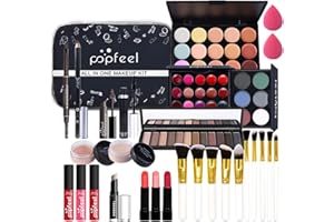 CHSEEA Schminkset Beauty Geschenk Set Cosmetics Schminkkoffer Concealer Lidschatten Palette Puder Lipgloss Lippenstift Kosmetik Make up Set für Gesicht, Augen und Lippen #2