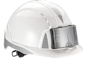 JSP Casque EVOLite® Porte-Card - CR2 Gris - ventilé - crémaillère - Blanc (AJB170-D00-100)