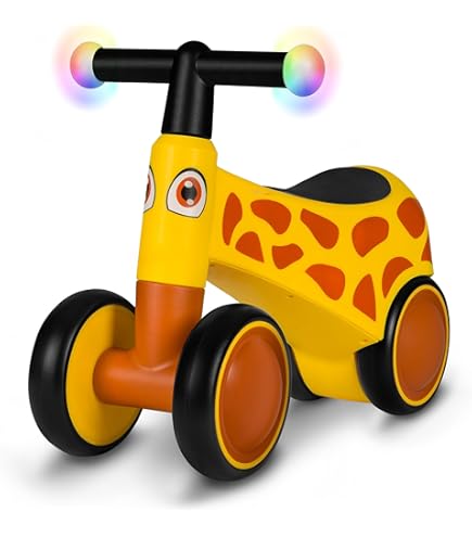 BUDDY BABY Xrider Kinderfiets zonder pedalen vanaf 1 jaar balans, babyspeelgoed van 12 tot 24 maanden, babyfiets met licht, kinderfiets als verjaardagscadeau (roze