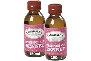 TURKEYMILK Essence of Rennet 2 x 150ml Bundle Containing 2 Bottles of Langdale's Essence of Rennet 150ml For Cheese Making