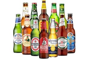 BEER HUNTER Round the World Lager Beer Gift Set (12 Pack) - Gifts For Him, For Her, Christmas, Birthday's, Father's Day, Mother's Day