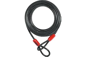 ABUS Loop-kabel Cobra 10 – stålkabel belagd med plast – säkerhet för cykel- och motorcykeltillbehör – 5 meter lång, 10 mm tjock