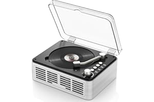 Tragbarer Bluetooth CD Player mit Fernbedienung - Timzeit Weiße Retro CD Spieler mit HiFi-Sound Lautsprecher A-B Wiedergabe für Kinder FM-Radio Unterstützung Kopfhöreranschluss USB/AUX für zu Hause