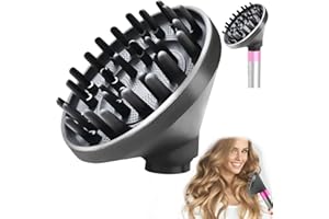 KiimSin Diffusore per Dyson Airwrap Styler HS01 HS03 HS05, 2024 Nuovi Aggiornamento Diffusore Accessori, ugello Diffusore convertibile per Airwrap Styler in un asciugacapelli