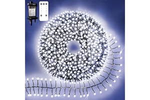 Neonawall Christmas Cluster String Lights - 1000LED Plug-in Fairy Lights with 8 Modes Remote - Waterproof Tree Light for Outdoor Indoor Decorations