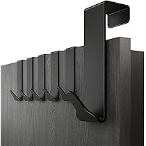 Appendiabiti Da Porta Con 5 Ganci - Nero, Resistente Fino A 30 Kg, Per Vestiti, Asciugamani, Borse - Foto 11