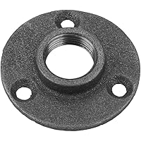 10pcs Temperguss-Bodenflansch, DN15 1/2"/ DN20 3/4" / DN25 1"Wandbefestigungsflansch BSP-Gewinde-Bodenflansch…