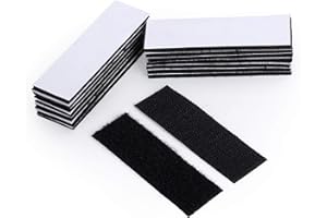 BRAVESHINE Industrial Strength Sticky Pads Heavy Duty, Wall Hanging Strips, Extra Strong Hook and Loop Tape, Double Sided and Removable for Walls, Floor, Plastics, Glasses, Metals (12PCS, 30x100mm)