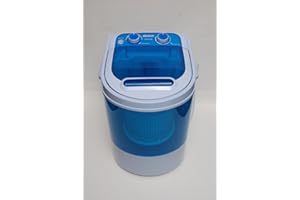 LEISURE DIRECT ® MINI PORTABLE 230V 3KG CAPACITY WASHING MACHINE IDEAL FOR OUTDOOR GARDEN CAMPING WITH SPIN DRYER