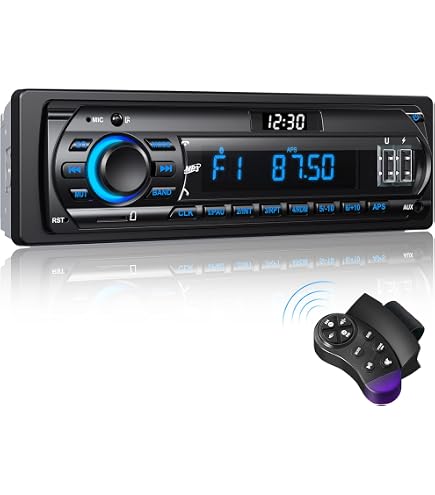Autoradio Mit Bluetooth 5.0 & USB – 1-DIN, MP3/WAV/FLAC Unterstützung, Mit Fernbedienung