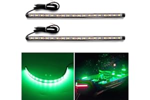 Botepon Led Navigation Lights, Boat Red and Green Bow Lights, Boat Stern Lights, Marine Led Lights, IP67 Waterproof for Pontoon Boat Dinghy Kayak Yacht Bass Boat, Green, 2Pcs