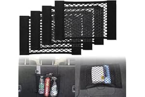 EINESIN Siatka bagażnika, siatka bagażowa do samochodu, uniwersalna siatka ochronna do bagażnika, elastyczna siatka do przechowywania bagażu z rzepem do bagażnika samochodu/SUV