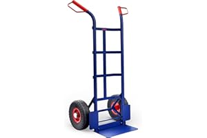 Gardebruk Carrello Portapacchi Pieghevole 200kg Pneumatici Maniglie Montacarichi Trasporto Pesi