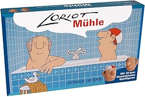 ‎INKOGNITO Loriot Mühle "Herren im Bad" 31,5 x 18,5 x 5 cm • 40080 ''Das Loriot-Mühlespiel'' • Games • Spiele