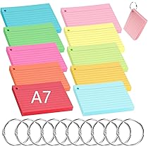 Cartoncini Schedario Brunnen A7 Rigati - 200 Pezzi, Colori Assortiti - Foto 2