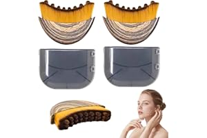 FUBSTA 2 Stück Lymphatische-Gesichtsbürste,Lymphdrainage-Massagegerät Kinn und Kieferformung Gesichtsreinigung, Contour Face Brush An Die Haut Anzupassen