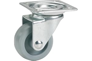 DÖRNER + HELMER Döner + helmer Meubles de roue de roulette, 36 x 15 mm, plastique gris, 790130 C