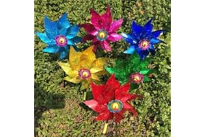 SimpleLife Glitter Sequins Windmill, fête du Moulin à Vent, Enfants coloré Vent Spinner Jouets Enfants Cadeaux (Couleur aléatoire)